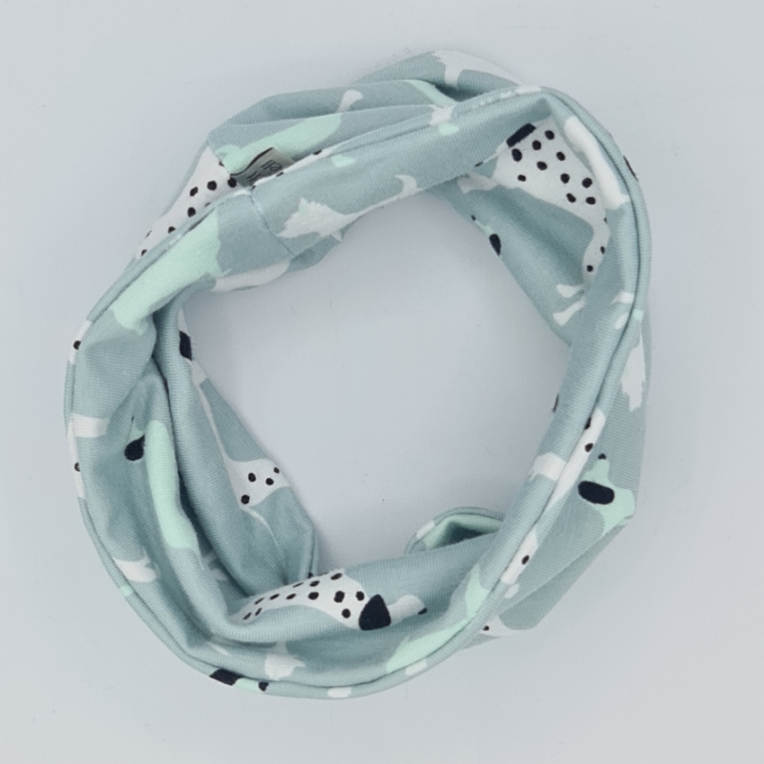 Loop für Hunde in Mint mit Hunden
